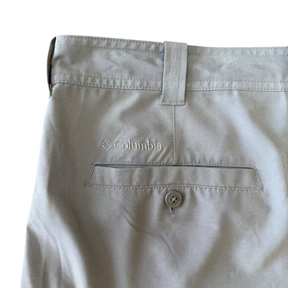 Columbia Global Adventure Shorts Mens 36 Lightweight Stretch Omni Shield Tan - Picture 4 of 7